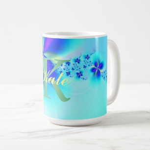 Abstraktes Fraktal-Kunstmuster Kaffeetasse