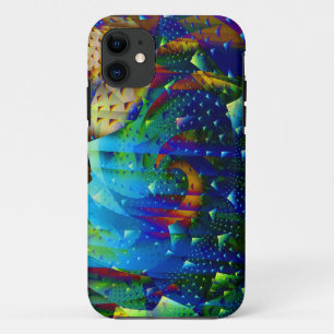 Abstraktes Fraktal kupferner Mond-Digital Case-Mate iPhone Hülle