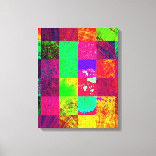 Abstraktes Fraktal Leinwand Kunst (Vorderseite)