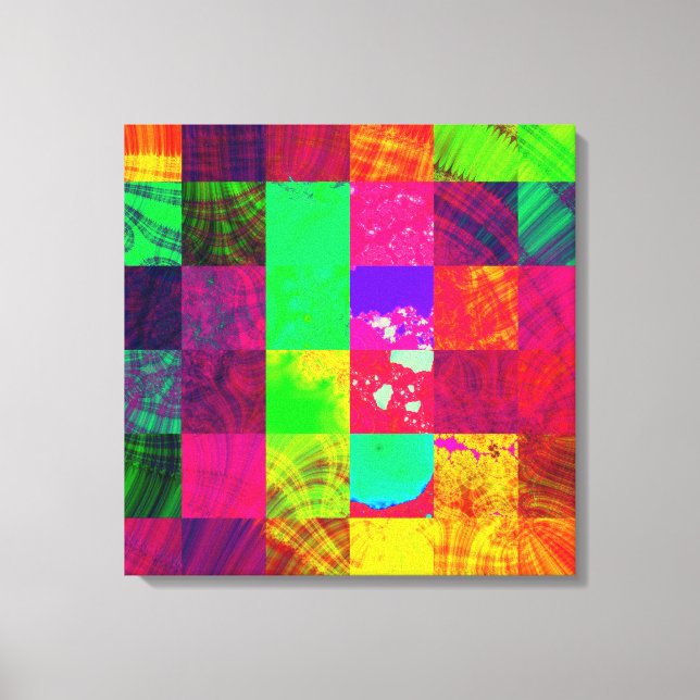 Abstraktes Fraktal Leinwand Kunst (Vorderseite)