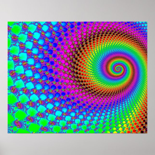Abstraktes Fraktal Poster (Vorne)