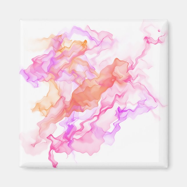 Abstraktes Fraktal rauchen Magnet (Vorne)