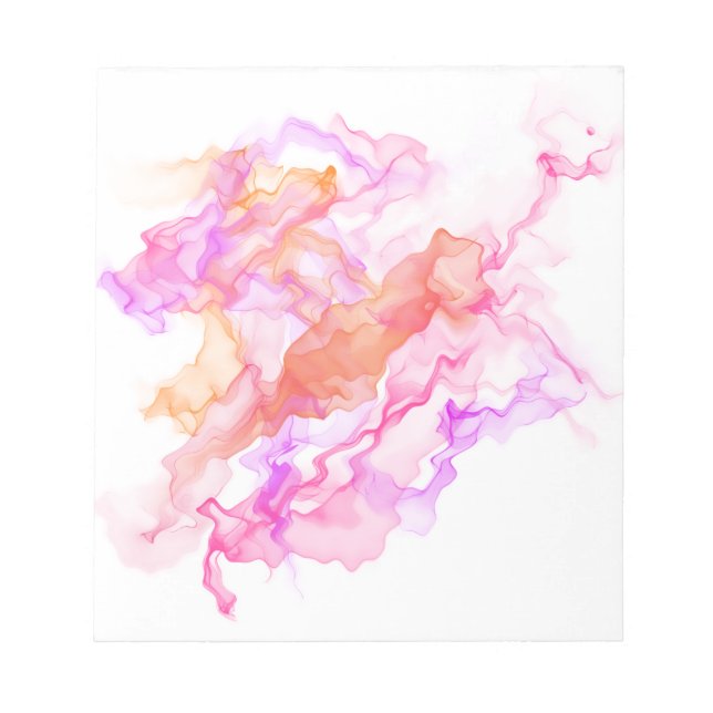 Abstraktes Fraktal rauchen Notizblock (Vorderseite)