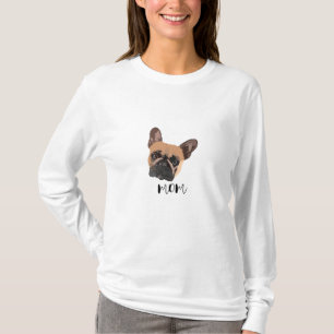 Abstraktes Französische-Bulldogge-T-Shirt T-Shirt
