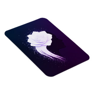 Abstraktes Frauenportrait Magnet