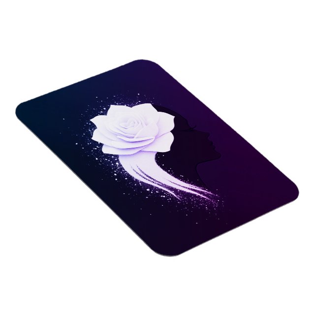 Abstraktes Frauenportrait Magnet (Rechte Seite)