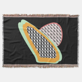 Abstraktes Frucht Papaya Dragonfruit-Muster Decke