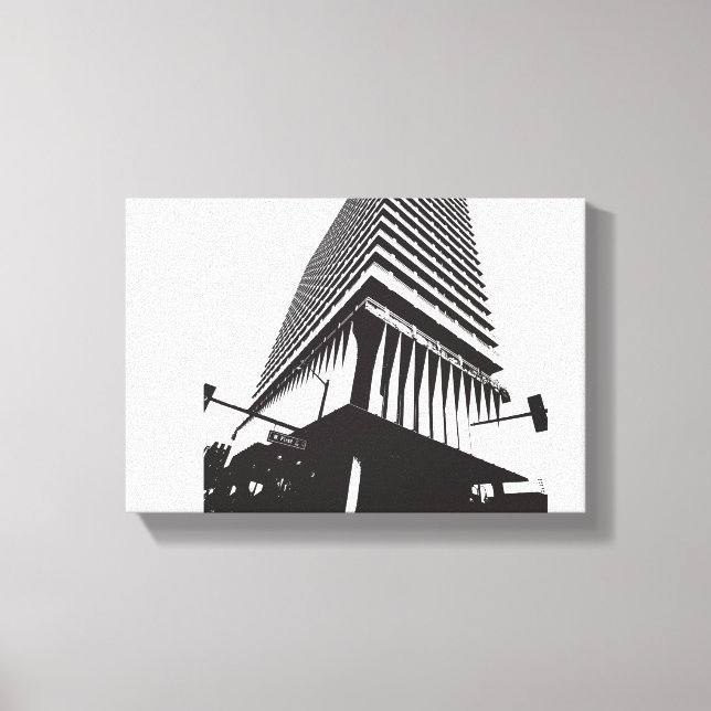 Abstraktes Gebäude-Poster Leinwanddruck (Vorderseite)