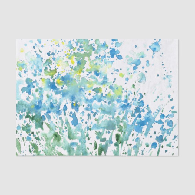 "Abstraktes Gebiet der Blume Seidenpapier (Vorderseite)