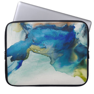 Abstraktes Gelände - Blau Laptopschutzhülle