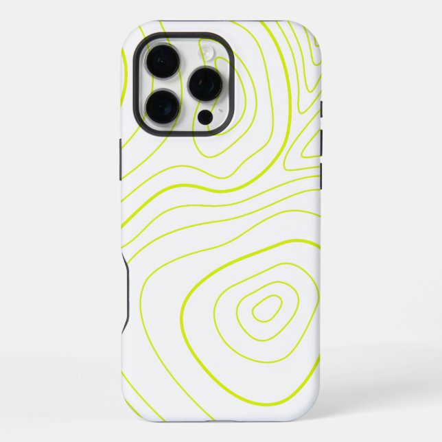 abstraktes Gelb iPhone 16 Pro Max Hülle (Rückseite)