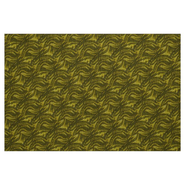 Abstraktes, gelbes Muster Stoff (Fat Quarter (45,7 x 55,9 cm))