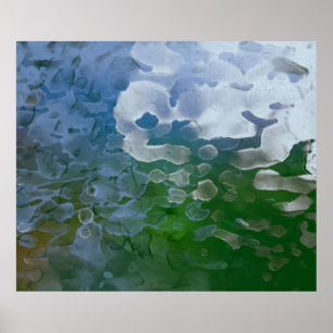 Abstraktes Gemälde auf Beton. 2d Abbildung. Va Poster