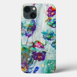 Abstraktes Gemälde aus Hummingvogelgarten Case-Mate iPhone Hülle