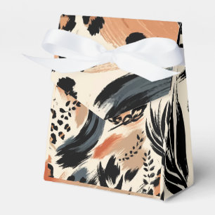 Abstraktes Gemaltes Exotisches Tierprint Leopard Geschenkschachtel