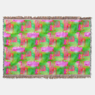 Abstraktes gemaltes Gelb des Sonnenlichts, rosa Decke