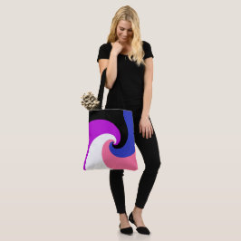 Abstraktes Genderfluid-Strichfeld Tasche