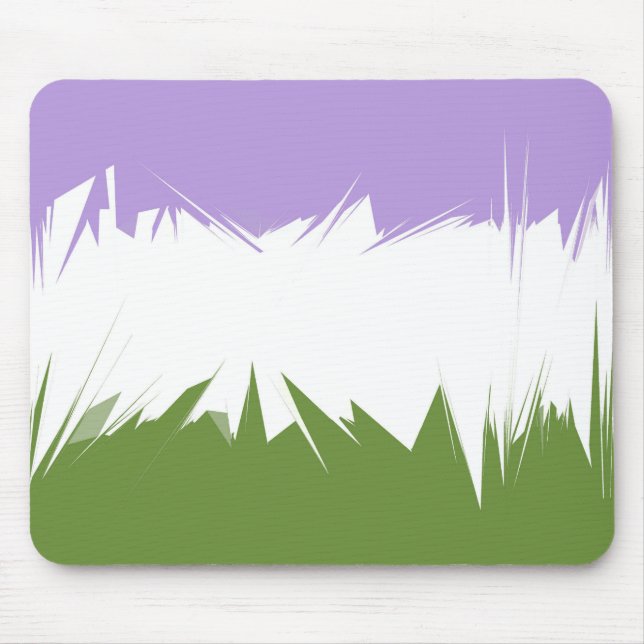 Abstraktes Genderqueer-Stolperflagge Mousepad (Vorne)