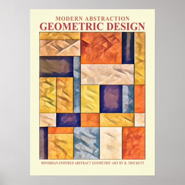 Abstraktes Geometric EP Nr. 1 Poster (Vorne)