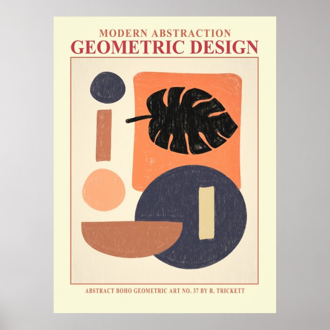 Abstraktes Geometric EP Nr. 7 Poster (Vorne)