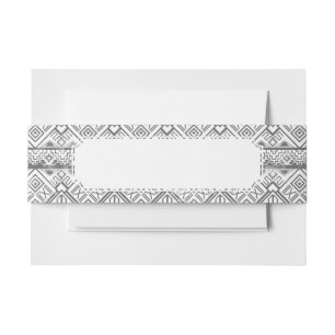 Abstraktes geometrisches aztekisches Muster 2 Einladungsbanderole