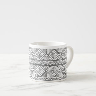 Abstraktes geometrisches aztekisches Muster 2 Espressotasse