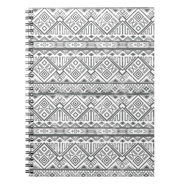Abstraktes geometrisches aztekisches Muster 2 Notizblock (Vorderseite)