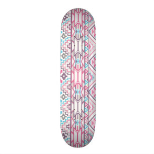 Abstraktes geometrisches aztekisches Muster 3 Skateboard