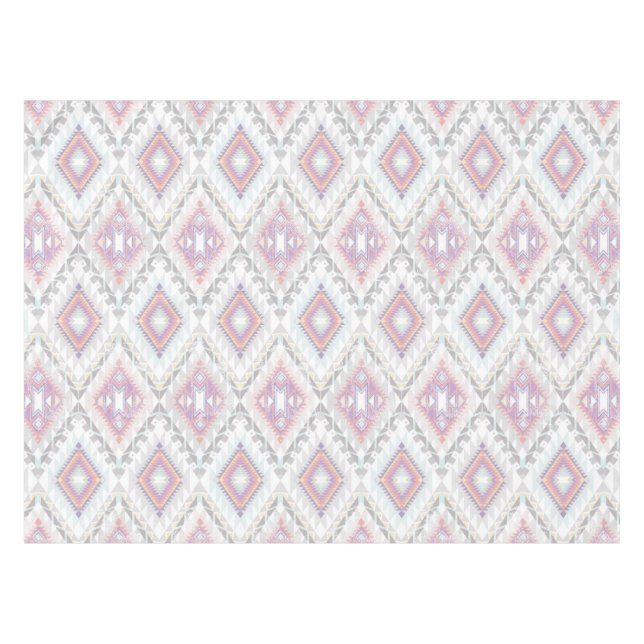Abstraktes geometrisches aztekisches Muster Tischdecke (Vorderseite (Horizontal))