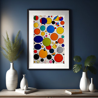 Abstraktes geometrisches Bild 2:3 Poster