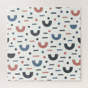 Abstraktes geometrisches Boho-Muster