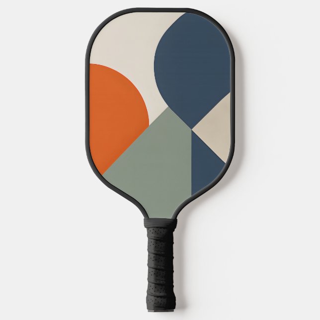 Abstraktes geometrisches Boho-Pickleball-Schläger Pickleball Schläger (Vorderseite)
