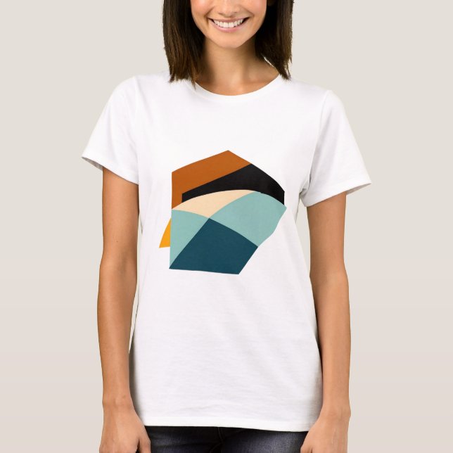 Abstraktes geometrisches Design - fette Formmuster T-Shirt (Vorderseite)