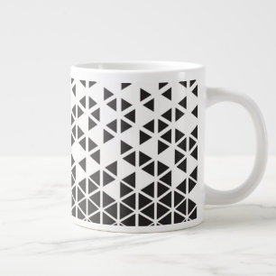 Abstraktes geometrisches Design Jumbo-Tasse