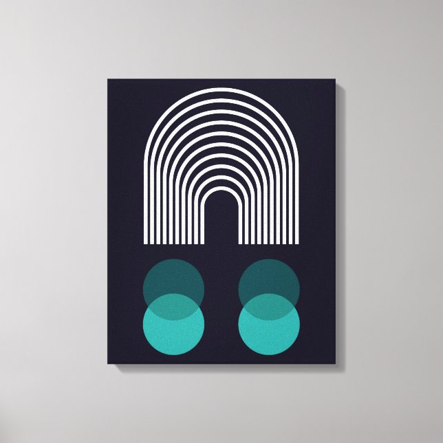 Abstraktes geometrisches Design Leinwanddruck (Vorderseite)