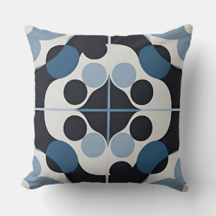 Abstraktes geometrisches Design mit Kreis und Line Kissen
