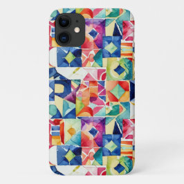 Abstraktes geometrisches digitales Muster 17-iPhon Case-Mate iPhone Hülle