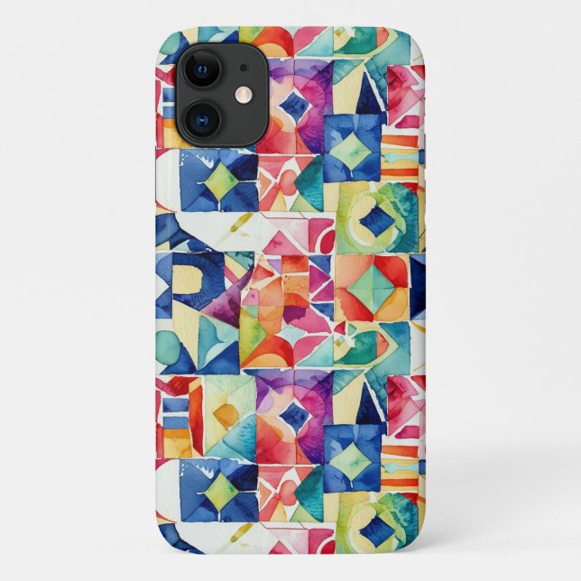 Abstraktes geometrisches digitales Muster 17-iPhon Case-Mate iPhone Hülle (Rückseite)