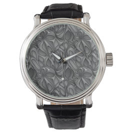 Abstraktes geometrisches digitales Muster 35 - Men Armbanduhr