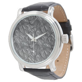 Abstraktes geometrisches digitales Muster 35 - Men Armbanduhr