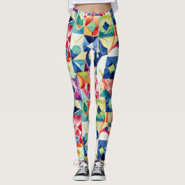 Abstraktes geometrisches Digitalmuster 17 - Leggin Leggings