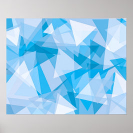 Abstraktes geometrisches Dreieck-Muster | Poster