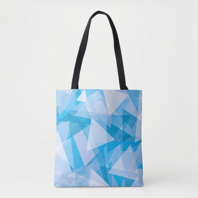 Abstraktes geometrisches Dreieck-Muster | Tragetas Tasche (Vorderseite)