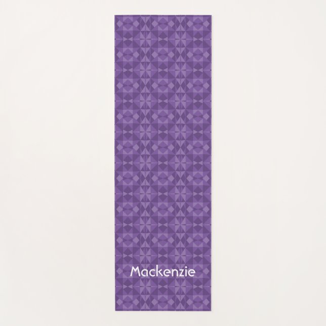 Abstraktes geometrisches Dreieck-Muster Yogamatte (Vorderseite)