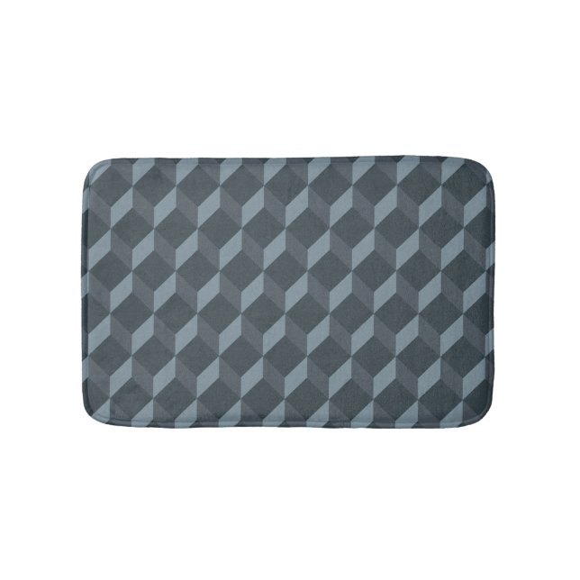 Abstraktes geometrisches Hintergrund-Muster Badematte (Vorderseite)