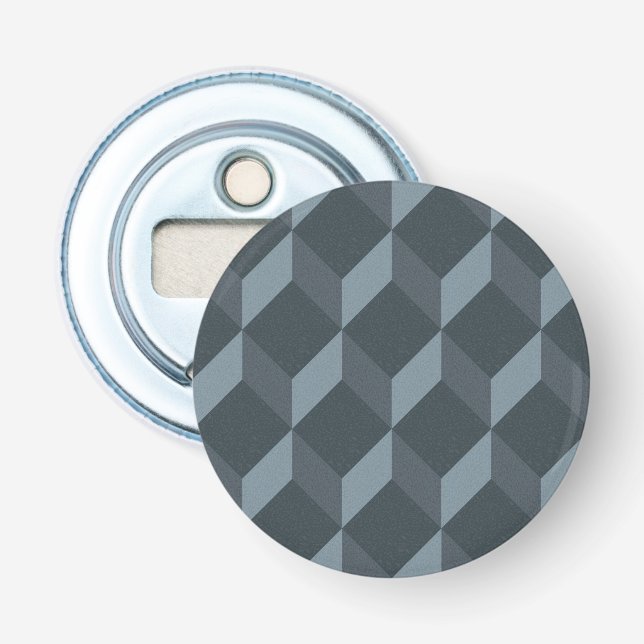 Abstraktes geometrisches Hintergrund-Muster Flaschenöffner (Vorderseite)