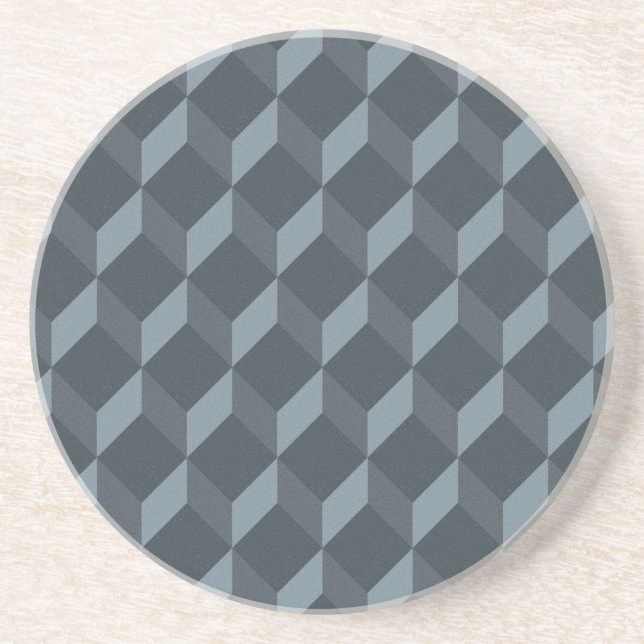 Abstraktes geometrisches Hintergrund-Muster Getränkeuntersetzer (Vorne)