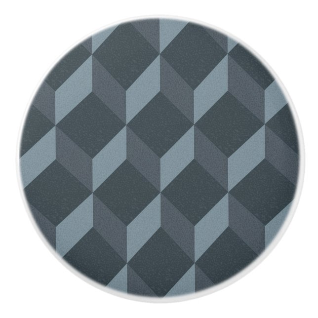 Abstraktes geometrisches Hintergrund-Muster Keramikknauf (Vorderseite)