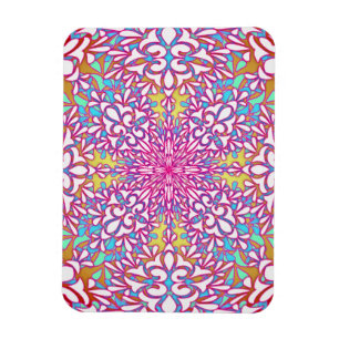 Abstraktes geometrisches Kaleidoskop-Design Magnet