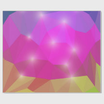 Abstraktes geometrisches Kristallmosaik in Rosa